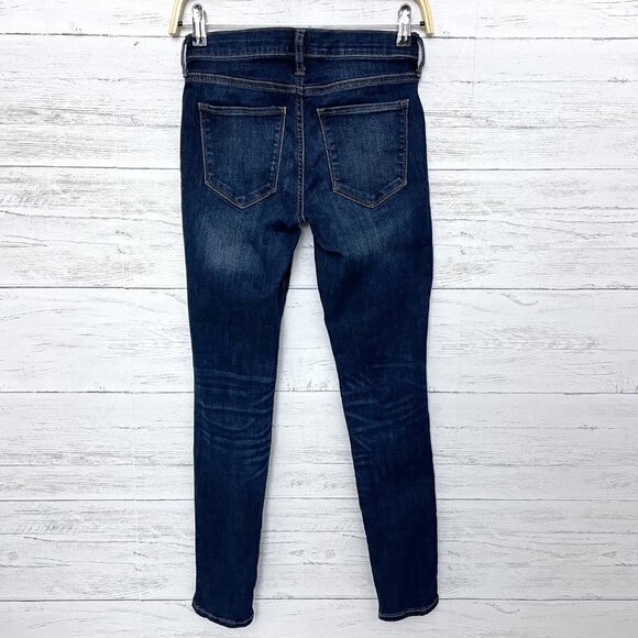 Gap Denim Jeans Women's Favorite Jegging Distressed Stretchy Dark Wash size 25 - Picture 2 of 9